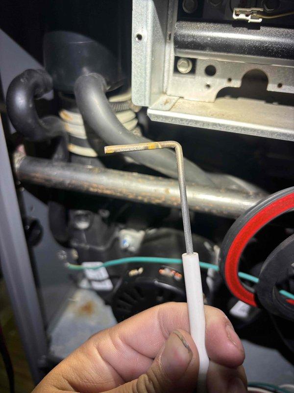 Completed comprehensive BFMA tune-up on 10+ year old furnace and humidifier system during morning service window. Performed full inspection of mechanical components, tested combustion levels registering 0 ppm on analyzer, and examined humidifier water feed assembly noting oxidation on metal components and connector hardware. All systems evaluated for proper operation and safety compliance.