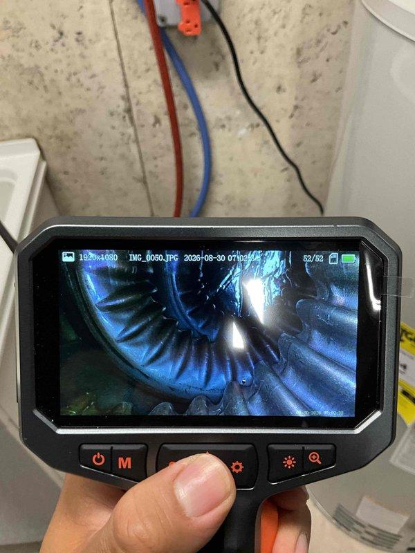 Completed comprehensive BFMA tune-up on 6+ year old furnace system, which included full furnace inspection, filter replacement, and humidifier service. Performed electrical component testing and identified capacitor requiring evaluation, documenting terminal connections and wiring configurations. Conducted internal ductwork inspection using borescope camera to verify airflow pathways and assess interior duct conditions, confirming proper system operation and identifying maintenance needs for optimal heating season performance.