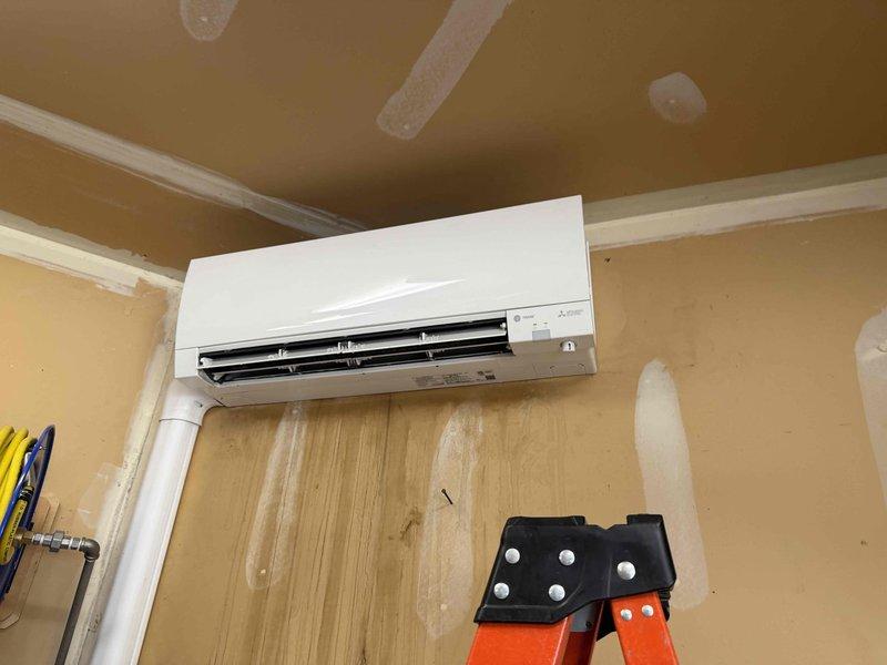 Performed comprehensive deep cleaning of the wall-mounted mini-split head unit, including thorough cleaning of the evaporator coil and blower wheel to restore optimal airflow and system efficiency. Replaced the ignitor on the Navien unit as part of the repair service. All work was completed during the scheduled morning appointment, with the unit tested and confirmed operational upon completion.