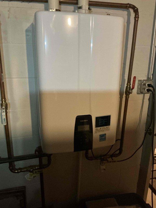Completed routine winter maintenance and tune-up on 9-year-old furnace system located in basement. Performed comprehensive inspection of all furnace components, verified proper operation of blower motor and heat exchanger, tested safety controls and limit switches, and inspected electrical connections and wiring. Checked and adjusted gas pressure, cleaned burner assembly, and verified proper combustion. Inspected condensate drain lines and PVC vent piping for proper drainage and clearance. Tested thermostat operation and system cycling. All components found operating within manufacturer specifications with no issues identified. System running efficiently and ready for heating season.