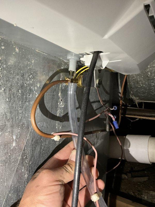 Completed comprehensive BFMA tune-up on 5+ year old furnace system including humidifier and filter service. Performed electrical diagnostics with amp meter showing 0.25A draw, inspected all wire connections and control board operation, and examined blower motor assembly for proper function. Verified refrigerant line connections, service port accessibility, and insulation integrity on copper lines throughout the system.