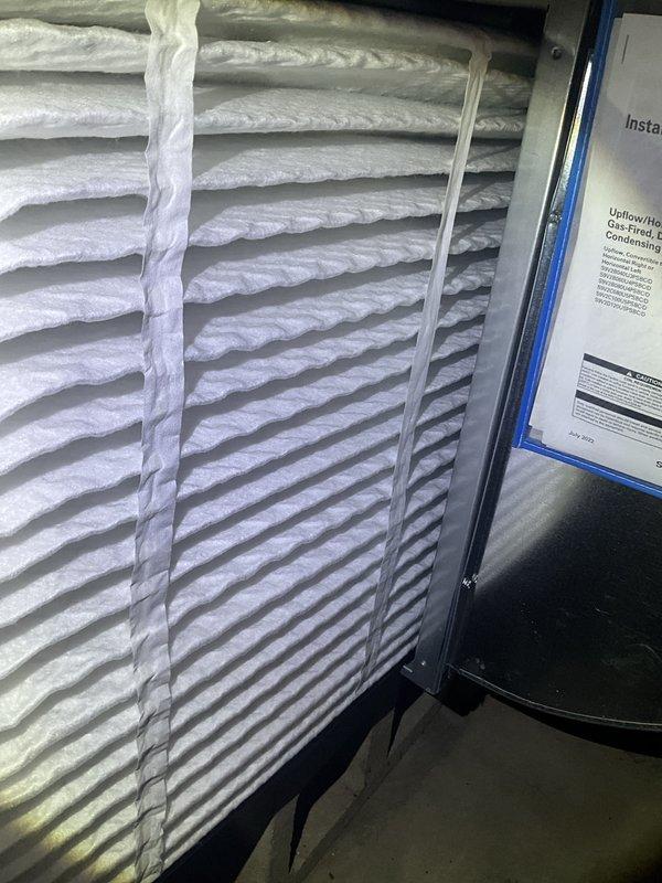 Completed comprehensive BFMA tune-up service including furnace and air conditioning system inspection and maintenance. Inspected evaporator coil with pleated fins, confirmed clean condition and proper airflow, and verified all HVAC components operating within manufacturer specifications. Performed sump pump inspection as part of complete system evaluation, and all equipment found functioning properly with no issues identified.