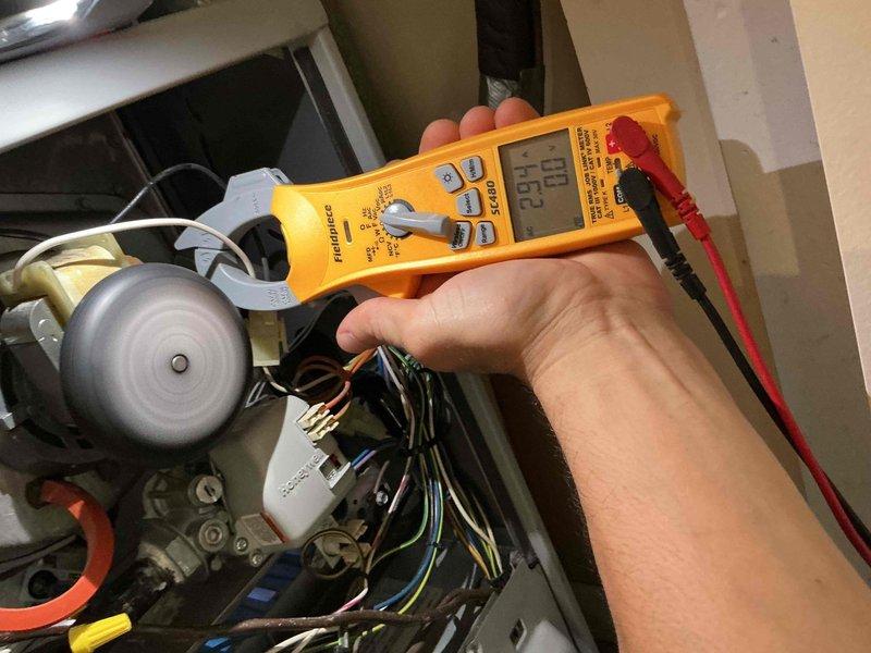 Completed comprehensive furnace tune-up on 8+ year old unit as part of BFMA preventative maintenance program. Performed full system diagnostics including electrical testing with multimeter, verifying voltage readings at 146.2V, inspecting all wiring connections, and evaluating blower motor operation. All components found operating within manufacturer specifications with no immediate repairs required.