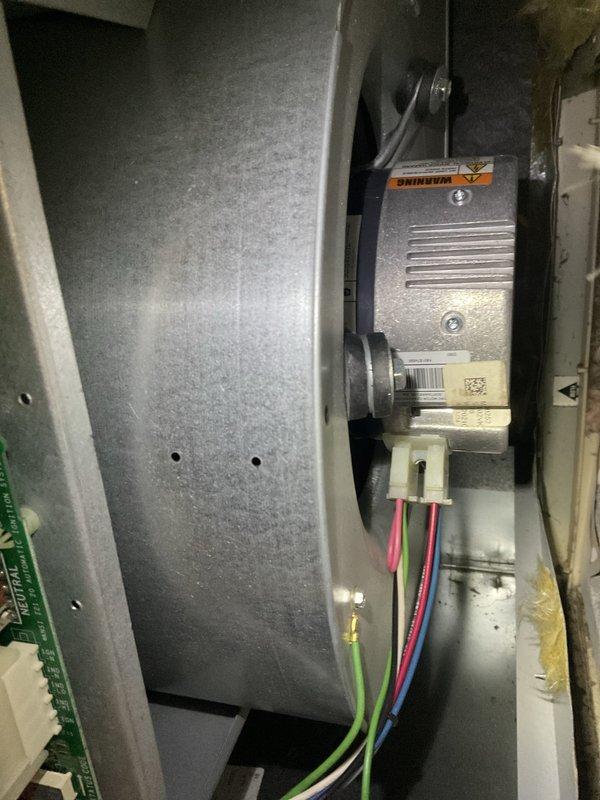 Completed comprehensive BFMA furnace tune-up on residential heating system with approximately 5 years of service. Performed full inspection of blower assembly, motor components, and electrical connections, verified proper operation of all mechanical components, and documented equipment condition through photographic records. All systems tested and confirmed to be operating within manufacturer specifications.