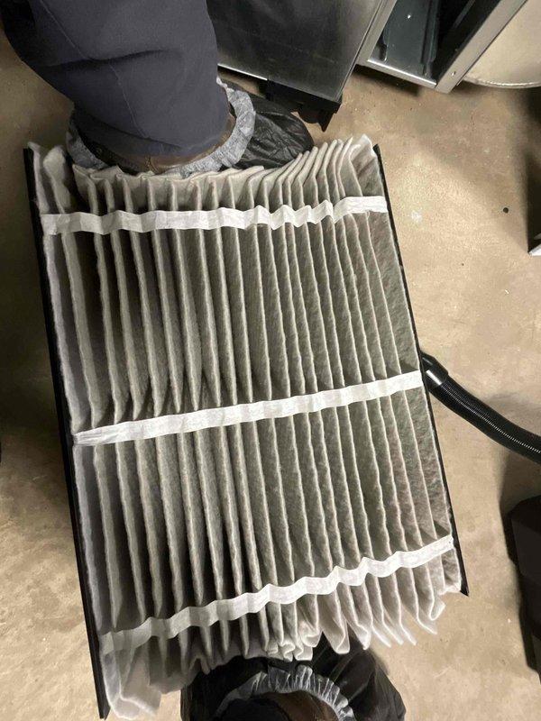 Completed comprehensive furnace tune-up and preventative maintenance service on 9-month-old heating system as part of recurring BFMA maintenance program. Performed full system inspection, replaced dirty pleated air filter showing significant dust and debris accumulation, verified proper airflow and system operation, and documented equipment condition with photos. All components operating within normal parameters with no issues identified during service visit.