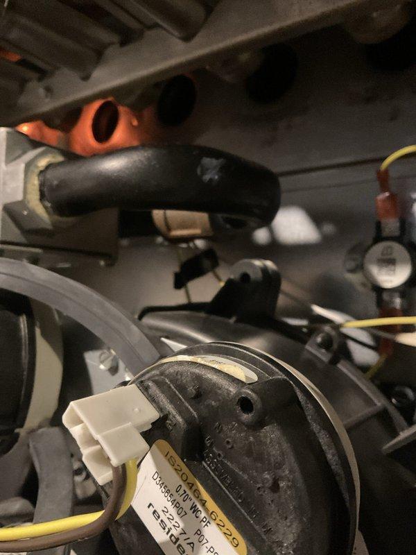 Completed comprehensive BFMA furnace tune-up on 3-year-old residential heating system. Performed full inspection of all mechanical and electrical components, including pressure switch assembly, gas valve, blower motor, and control board connections. Verified proper operation of exhaust and intake PVC venting system, tested all safety controls, cleaned burner assembly, and confirmed system cycling and temperature rise within manufacturer specifications.