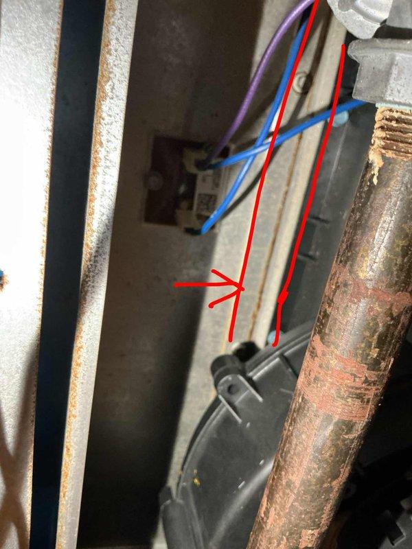 Completed comprehensive BFMA tune-up service on 7-year-old system including furnace inspection, humidifier maintenance with #10 pad replacement, and dryer vent cleaning. Inspected all electrical connections, gas lines, and safety controls within furnace cabinet; documented existing corrosion on copper refrigerant lines requiring future monitoring. Serviced humidifier unit, installed new #10 evaporator pad, verified water supply and drainage functionality, and cleaned dryer vent system to ensure proper airflow and reduce fire hazard risk.