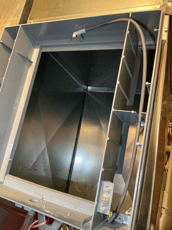 Completed comprehensive BFMA tune-up service on 5-year-old furnace and humidifier system, arriving after 10 AM as requested. Performed full furnace inspection including blower wheel assembly cleaning, verified proper airflow through ductwork system, and replaced #35 humidifier pad as part of recurring maintenance program. All system components operating within manufacturer specifications with no issues identified.
