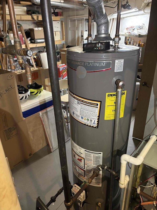 Completed routine BFMA tune-up on residential gas furnace system located in basement. Performed comprehensive inspection of all heating components including gas valve assembly, flame sensor rod, ignition system, and electrical connections. Cleaned and tested flame sensor, verified proper gas flow operation, inspected all wiring harnesses and connections for secure mounting, and confirmed all safety controls functioning within manufacturer specifications. System operational with no deficiencies noted.