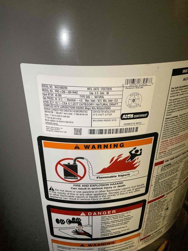 Conducted sales estimate consultation for existing heating system experiencing operational issues. Evaluated current HVAC equipment including water heater (model PRO1+50S-40N RH62) and air handler unit with digital control panel in basement utility area. Documented equipment specifications, reviewed system performance concerns, and assessed installation for proper equipment sizing recommendations to address heating deficiencies and improve home comfort.