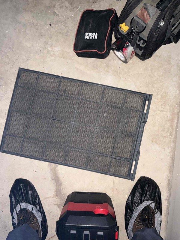 Completed comprehensive furnace tune-up during early morning service call. Performed thorough inspection of gray metal vertical cabinet-style HVAC furnace unit, including examination of ventilation system, PVC intake and exhaust piping, and electrical connections. Inspected and replaced air filter, ensuring proper mesh integrity and secure frame installation. Verified all mounting hardware, pipe connections, and safety indicators were functioning correctly. Unit found to be in clean, well-maintained condition with no visible signs of damage, corrosion, or operational concerns. All components tested and operating within manufacturer specifications upon completion of tune-up service.