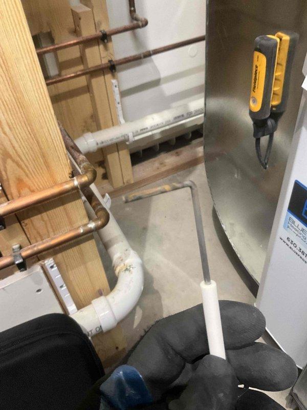 Completed comprehensive BFMA tune-up service on 2-year-old heating system, including furnace maintenance and humidifier servicing with #35 pad replacement. Technician arrived during morning appointment window and performed full system inspection, replaced heavily soiled air filter showing significant dust and debris accumulation that was restricting airflow, and completed all required maintenance procedures within the customer's time constraints.
