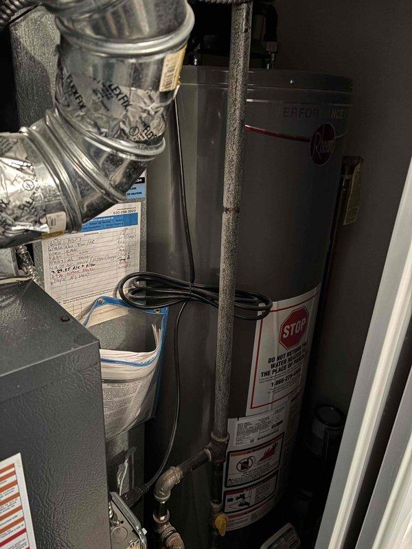 Completed comprehensive BFMA furnace tune-up on 5-year-old residential heating system. Performed full system inspection, measured temperature differentials across heat exchanger showing 108°F supply and 42.2°F return readings, verified proper airflow through ductwork, and inspected all mechanical and electrical components including furnace, ductwork connections, and associated utility equipment to ensure optimal system performance and safety compliance.