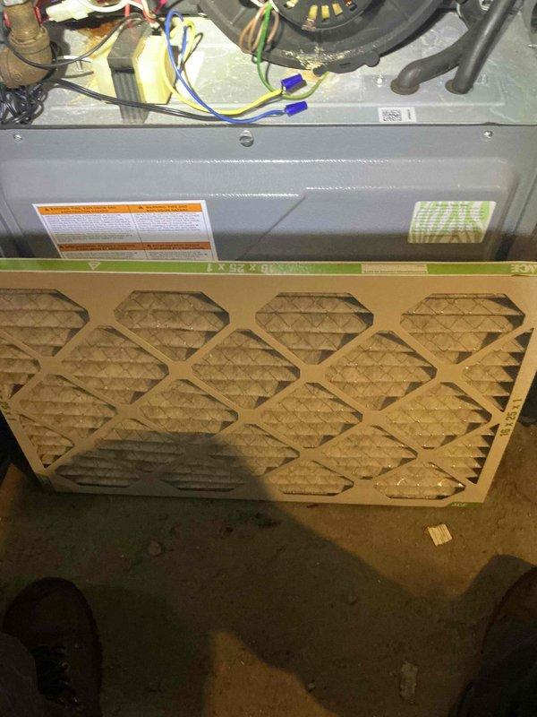 Completed comprehensive furnace tune-up on 10+ year old unit including full system inspection, filter replacement, and safety testing. Verified blower motor operation, inspected electrical connections and wiring, and confirmed proper gas valve function. Conducted carbon monoxide testing with readings at 0 ppm, indicating safe combustion and proper venting. All components operating within normal parameters with no issues identified.
