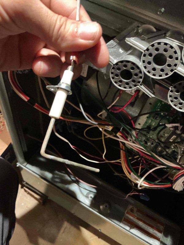 Completed comprehensive furnace maintenance tune-up on 5-year-old Blue Frost system with no reported issues. Performed full inspection of blower assembly, verified proper operation of all components, and replaced furnace filter and Aprilaire humidifier filter as requested. System tested and confirmed operating within normal parameters.