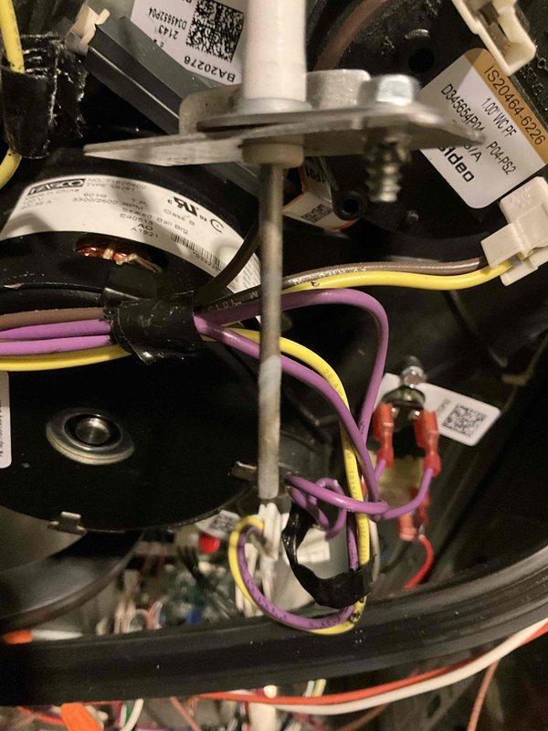 Performed a complete furnace tune-up on a 3+ year-old unit, inspecting the blower motor and squirrel-cage wheel, internal wiring and connections, and the control compartment components. No signs of damage, frost, or rust were found, and the equipment was left in proper operating condition.