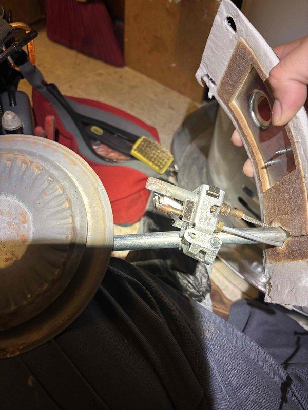 Performed a full tune-up on the upright gas furnace and storage water heater, including inspection of the blower and inducer motors, gas valve and piping, burner assembly, control board wiring, and the 16x25 return filter section. Inspected the water heater pilot and thermocouple assembly and found corrosion on the burner cap along with deteriorated, crumbling combustion chamber insulation, which should be addressed to maintain safe and efficient operation. No frost, rust-through, or breakage was observed on the furnace cabinet or refrigerant and duct connections.