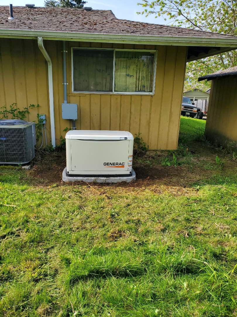 New generac generator 
With a new service panel 