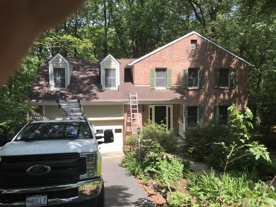 Reston, VA - Gave customer an estimate for a complete roof replacement using architectural shingles Reston, VA - Gave customer an estimate for a complete roof replacement using architectural shingles