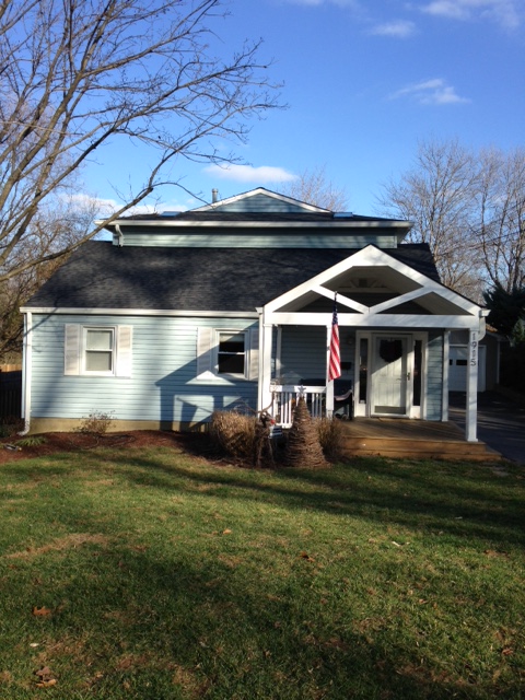 Fairfax, VA - Just finished replacing a leaky roof with Landmark charcoal black shingles. Fairfax, VA - Just finished replacing a leaky roof with Landmark charcoal black shingles.
