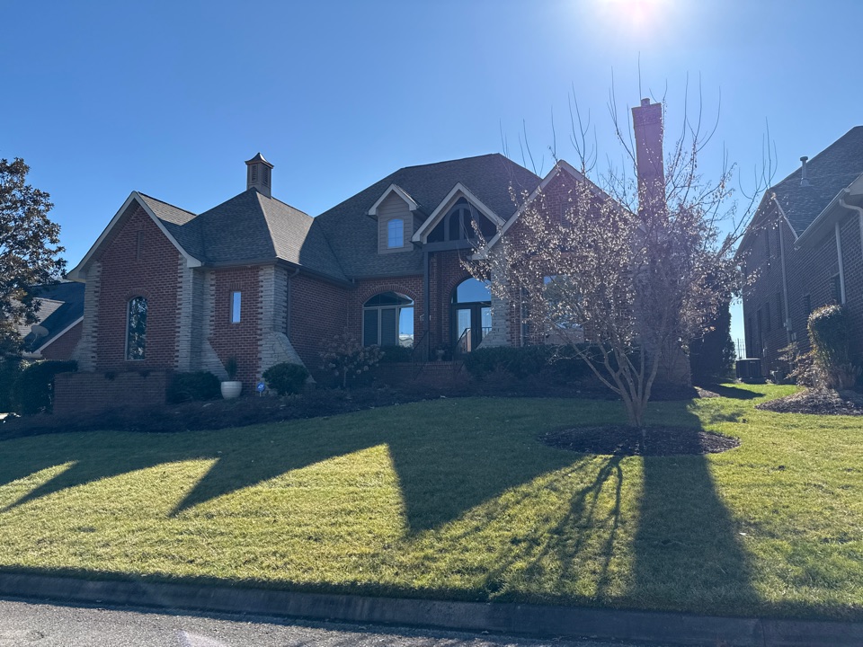 Replacing flashing and blown up shingles. Residential roof repair.
