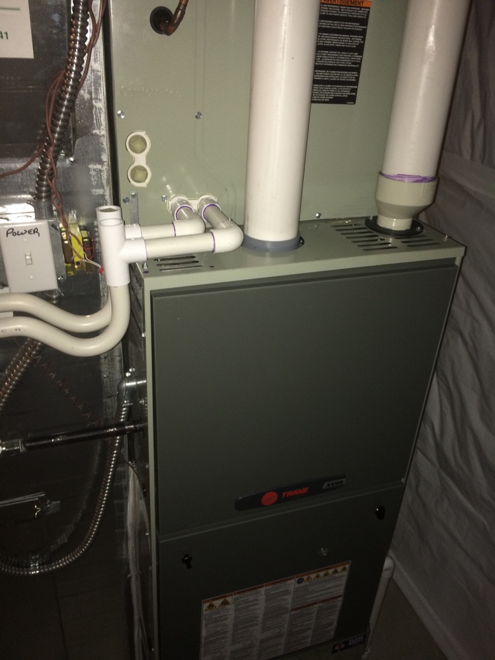 Install of 2 Trane Furnaces and AC