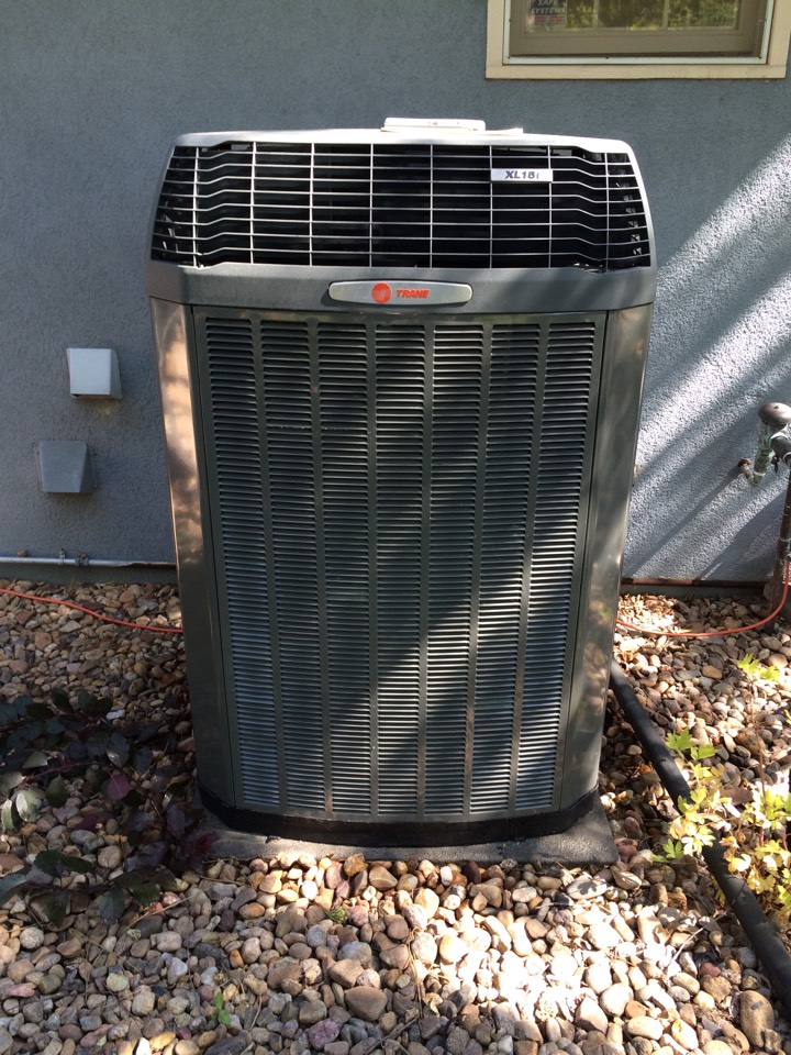 Tune up on trane xl15i air conditioner and furnace