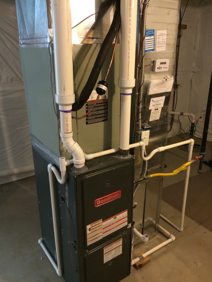 Install of 2 Trane AC units, on Goodman furnaces