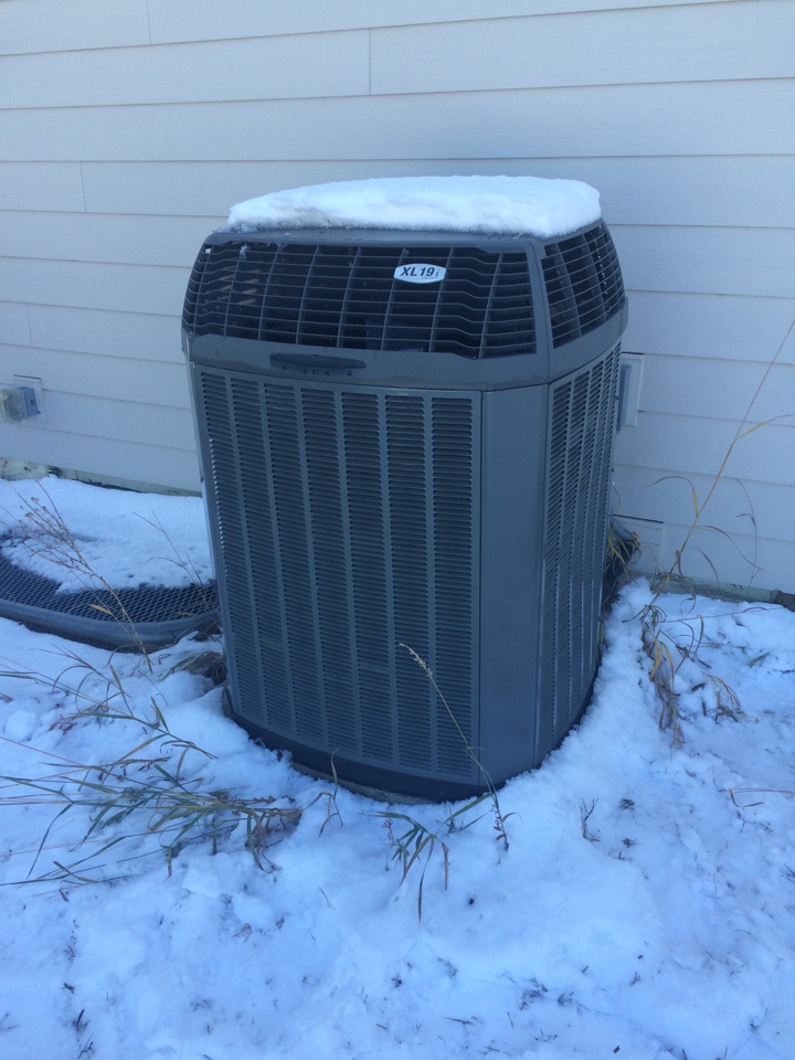 Annual maintenance on trane furnace and AC