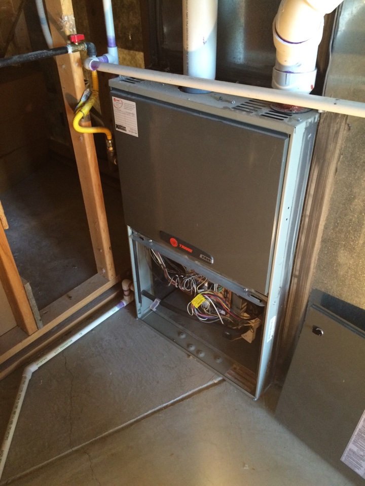 Yearly tune up on trane furnace