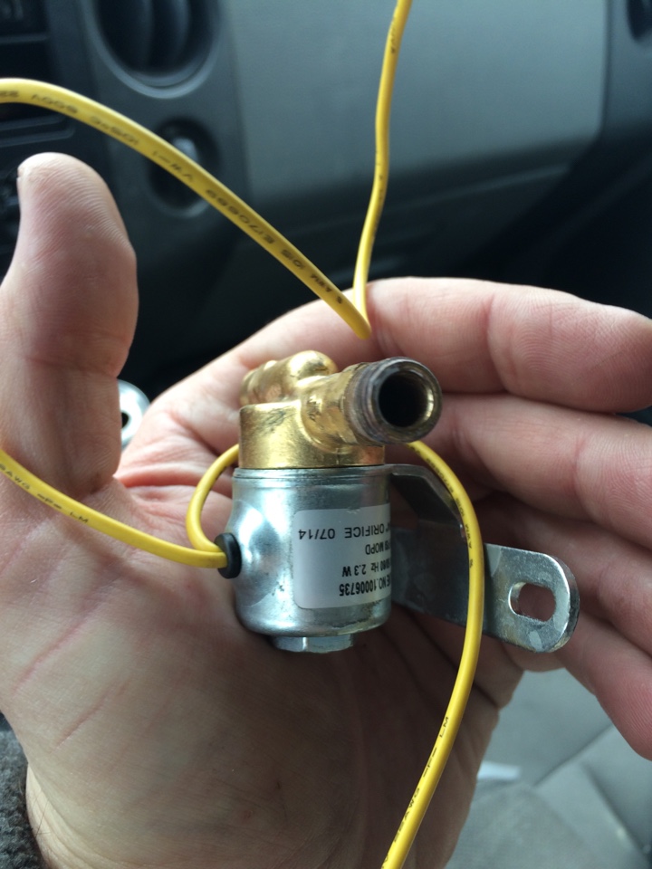 Changed out bad solenoid valve on trane humidifier