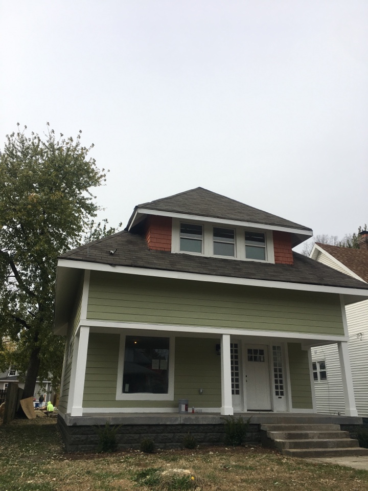 Indianapolis, IN - Roof roofing transition boards flashing of brick chimney and roof repair inspection Indianapolis, IN - Roof roofing transition boards flashing of brick chimney and roof repair inspection