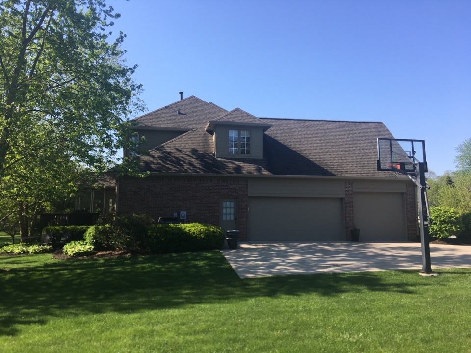 Carmel, IN - Home needs new gutters, providing a free estimate. Carmel, IN - Home needs new gutters, providing a free estimate.