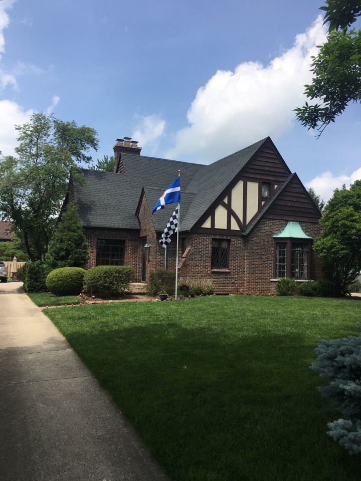 Indianapolis, IN - Copper gutter bay window Indianapolis, IN - Copper gutter bay window