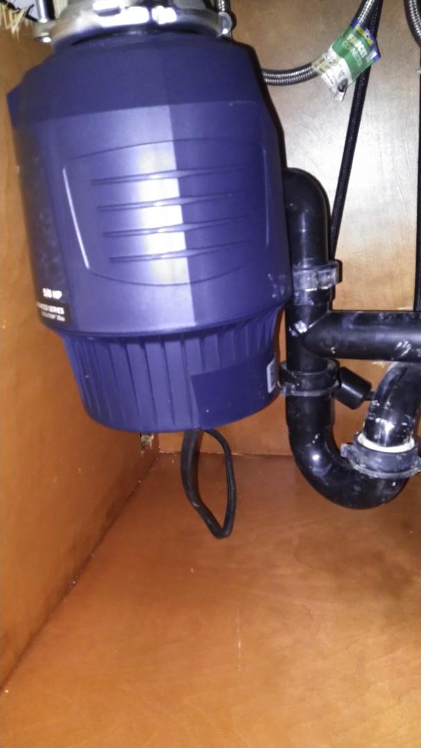 Install customer supply garbage disposal