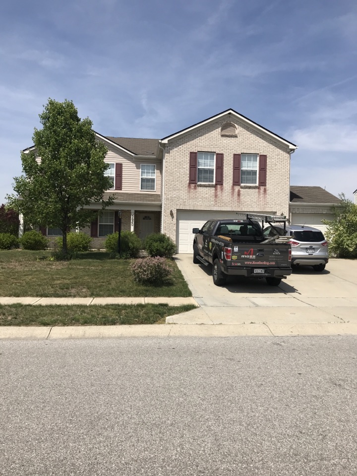 Indianapolis, IN - Customer called us out to give them an estimate for a full roof replacement. The customer has multiple blown off shingles and a possible leak where a tarp used to be. Indianapolis, IN - Customer called us out to give them an estimate for a full roof replacement. The customer has multiple blown off shingles and a possible leak where a tarp used to be.