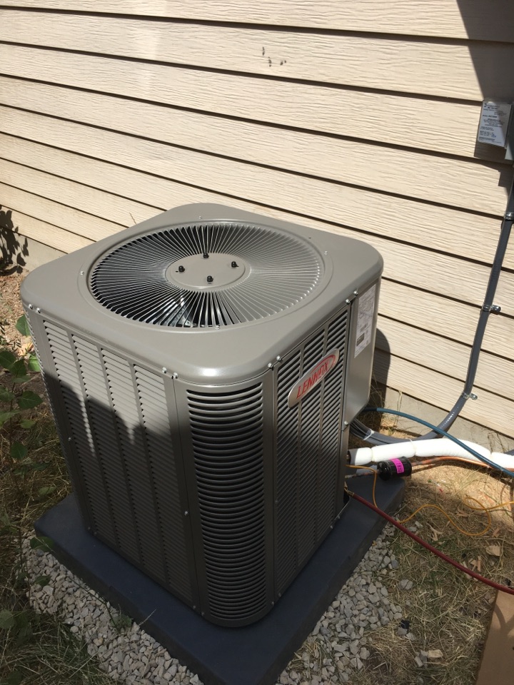 New Lennox air conditioner and furnace install 
