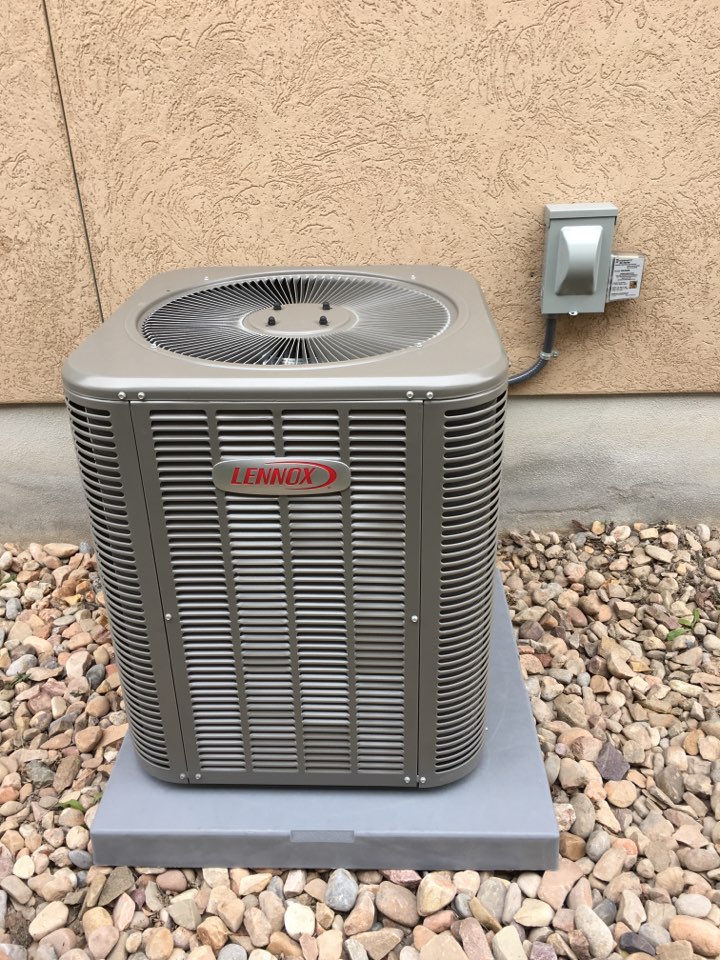 New Lennox air conditioner and furnace install 
