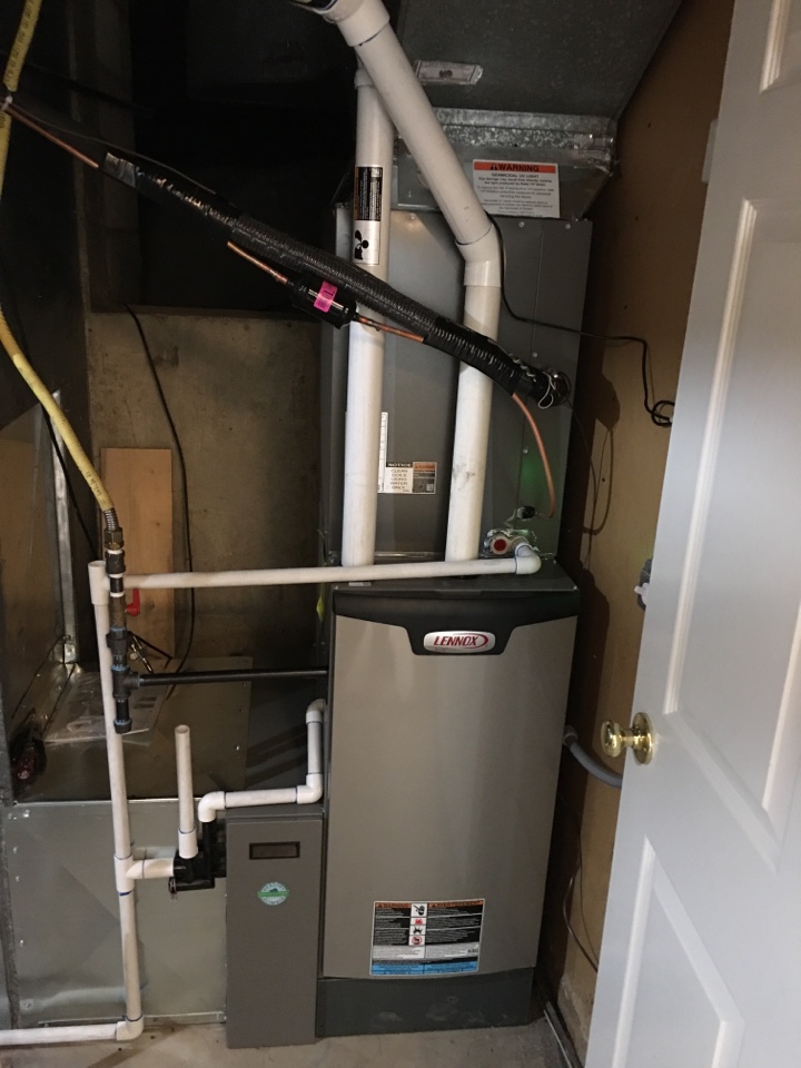 New Lennox high efficiency furnace and air conditioner install 