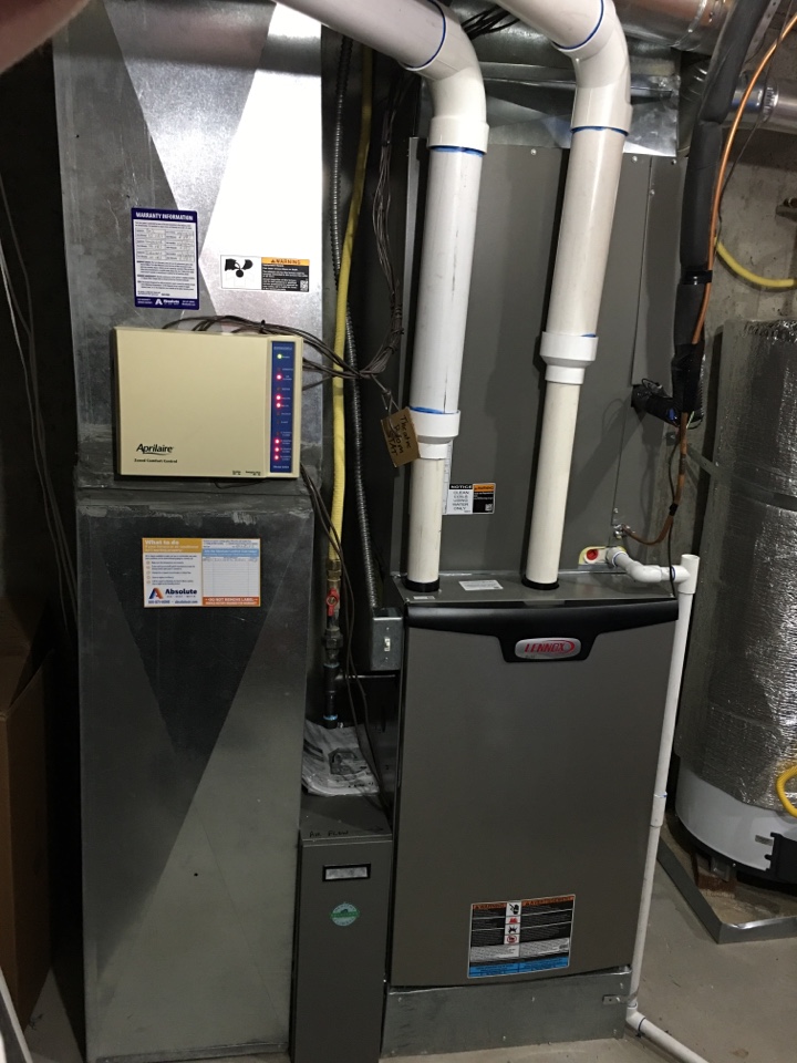 New Lennox high efficiency furnace and air conditioner install 