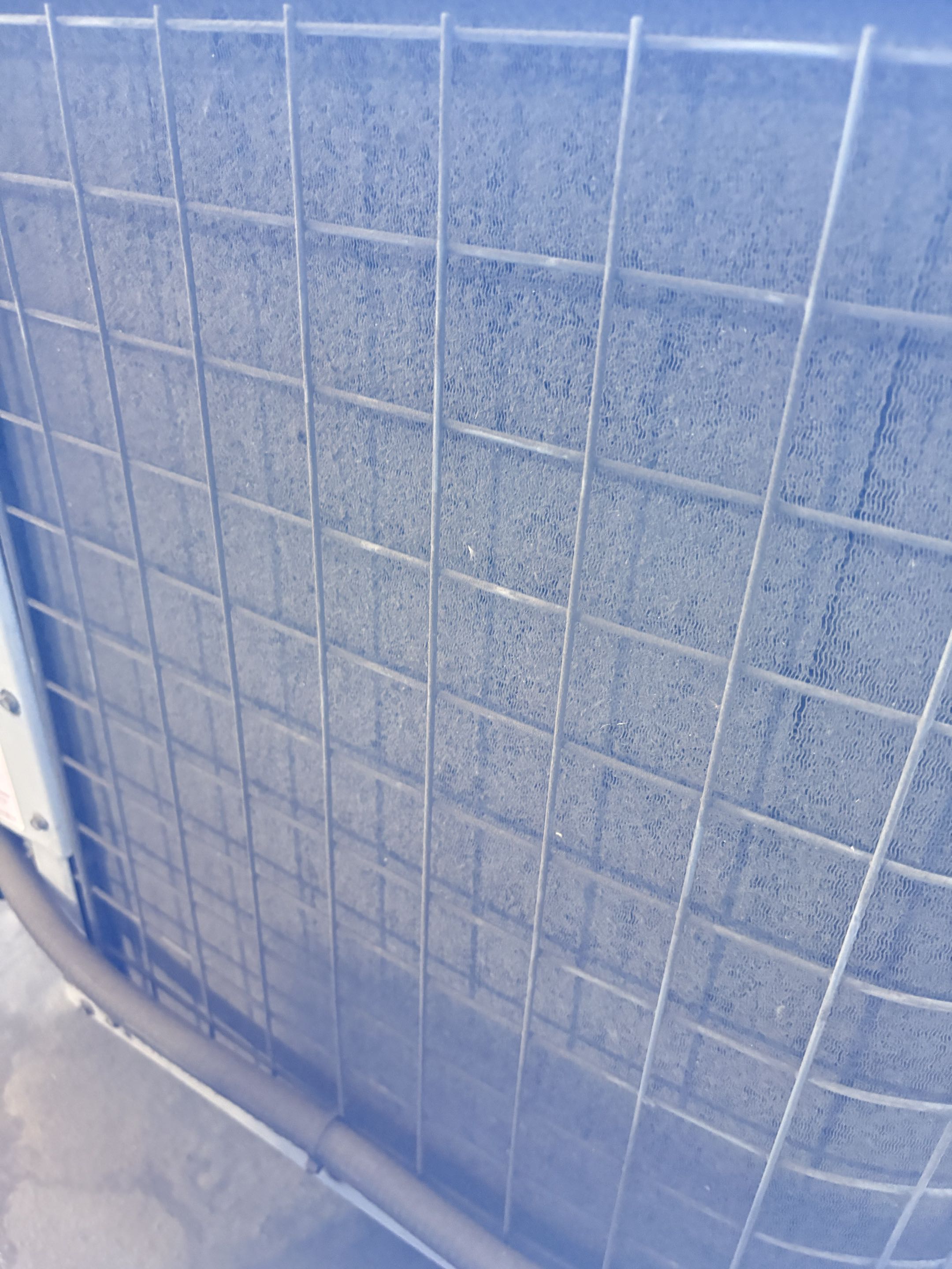Deep clean commercial store condenser unit 