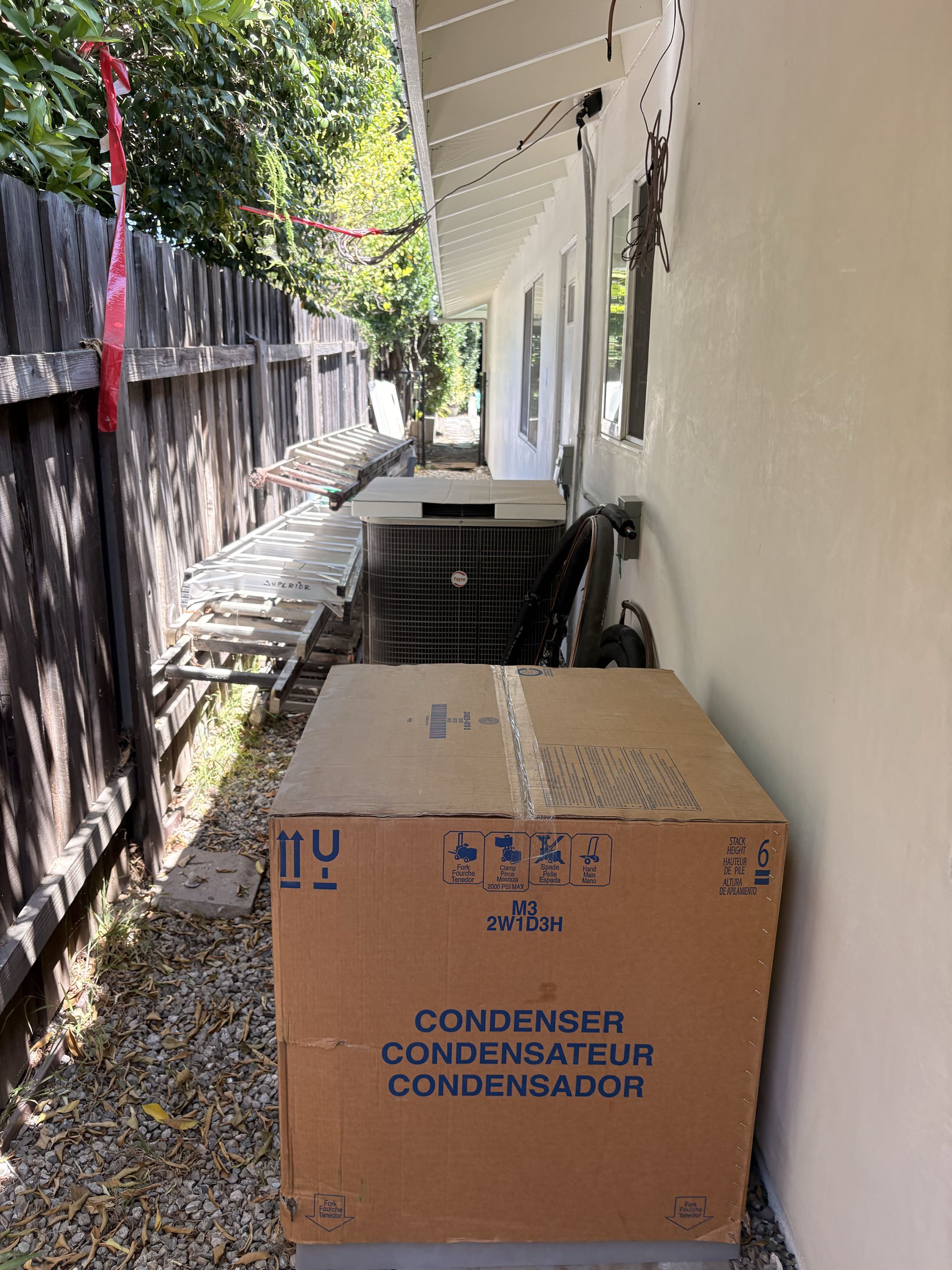 New construction HVAC system. Payne split systems. 