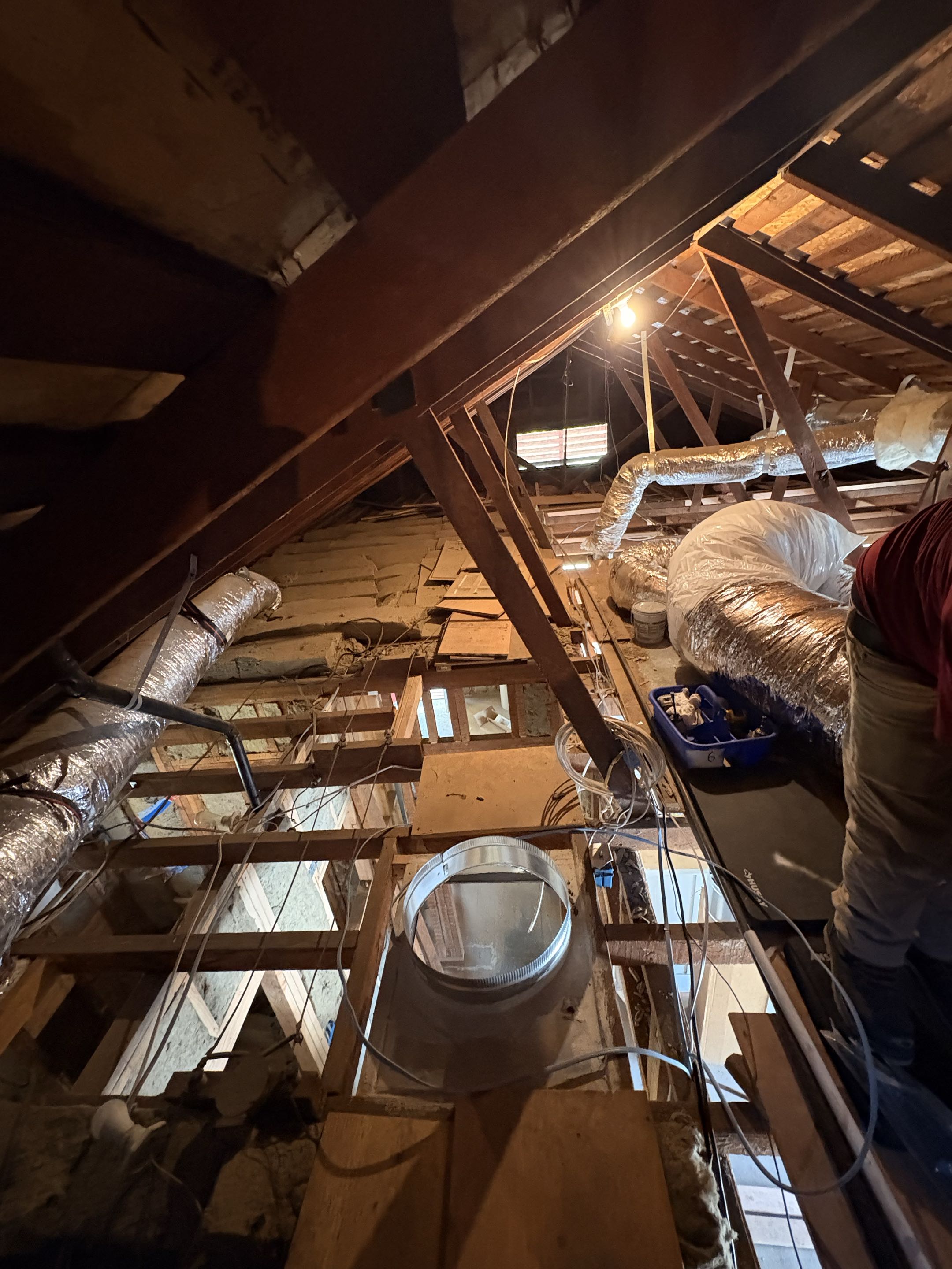 New remodeling upgrade existing HVAC, equipment and ducting. Lennox, York system. 