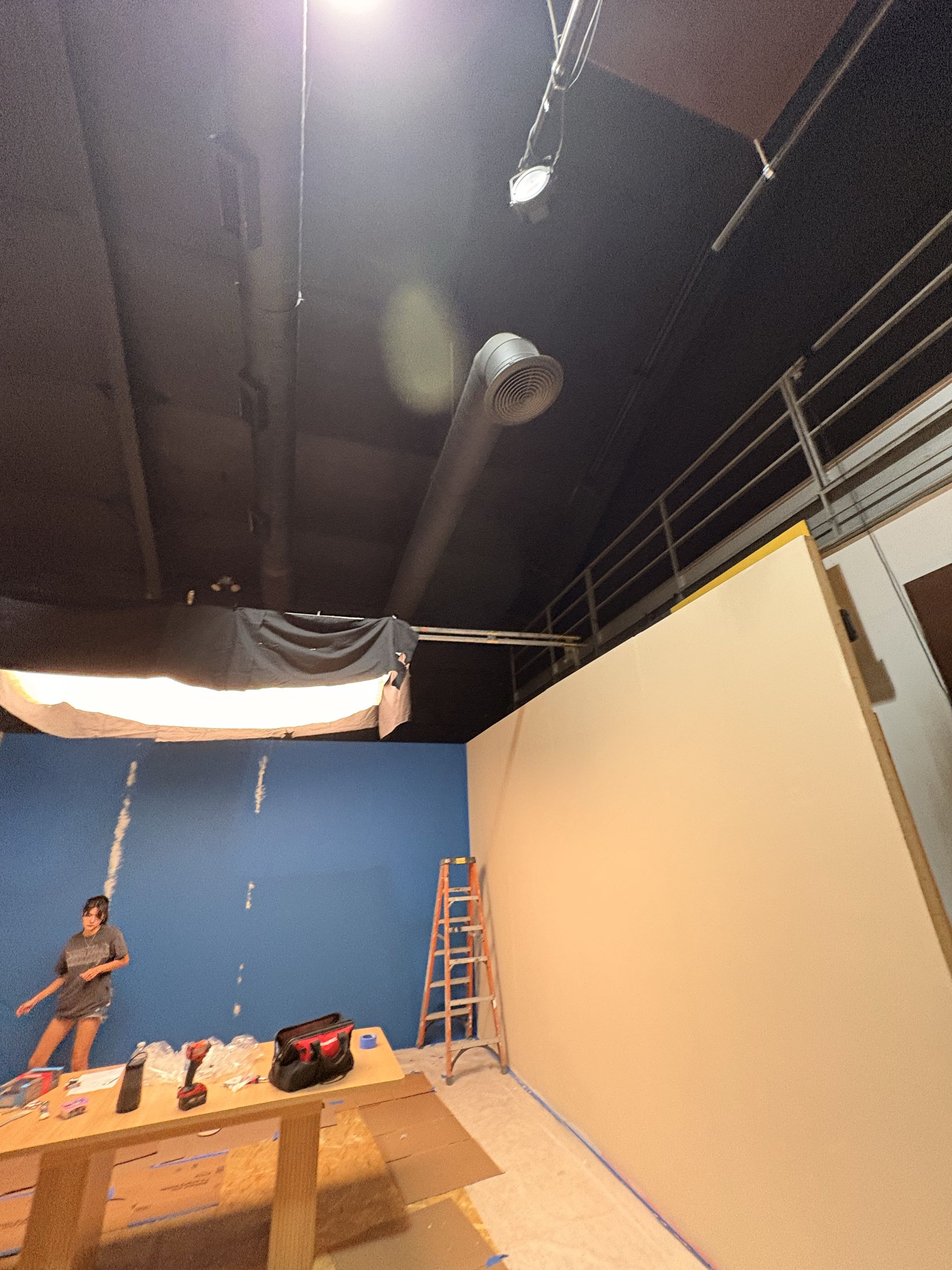 Commercial studio sets. Water dripping from vents. 