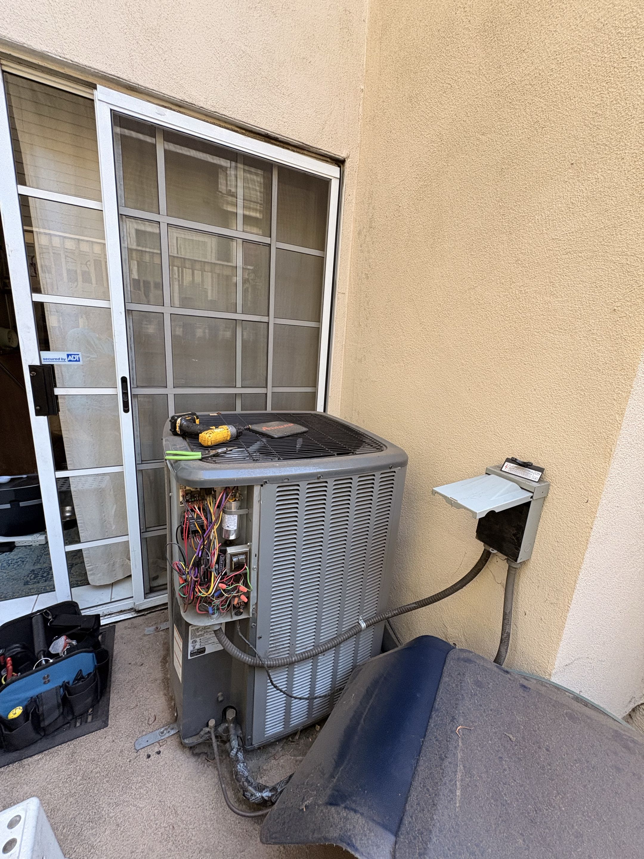 No cool. High Efficiency Amana R410-A. 