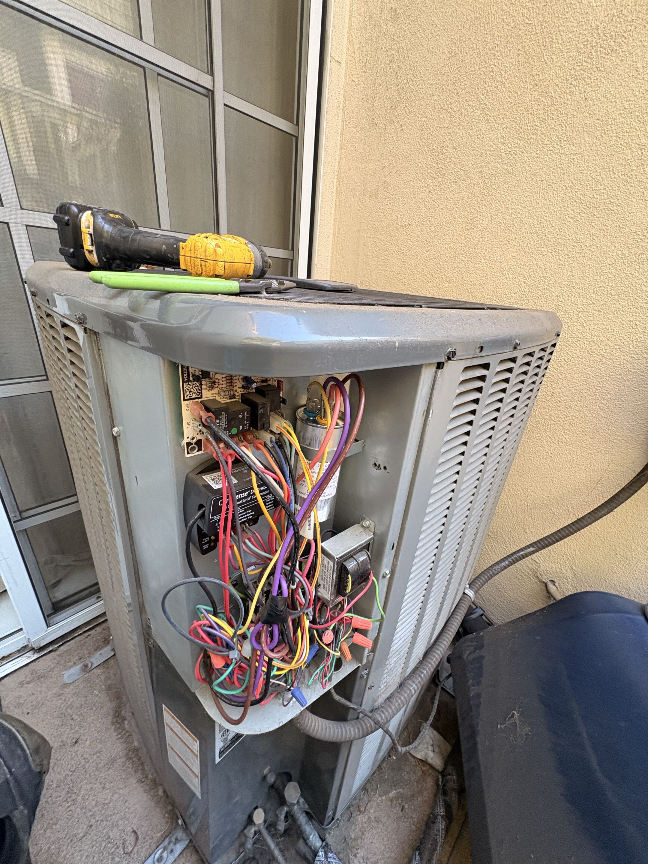 No cool. High Efficiency Amana R410-A. 