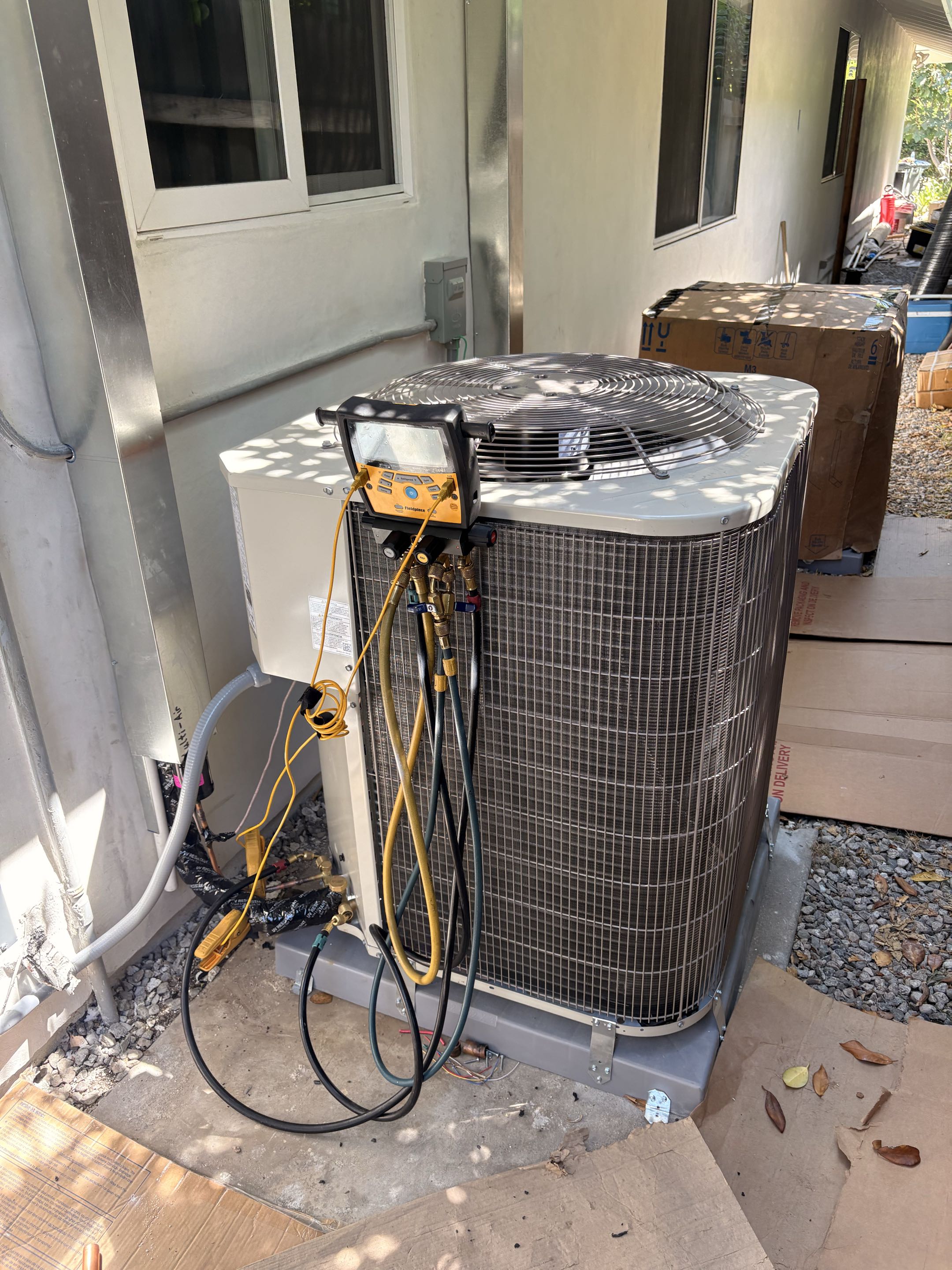 Initial start up 2-Payne split systems R454-B refrigerant tue. 