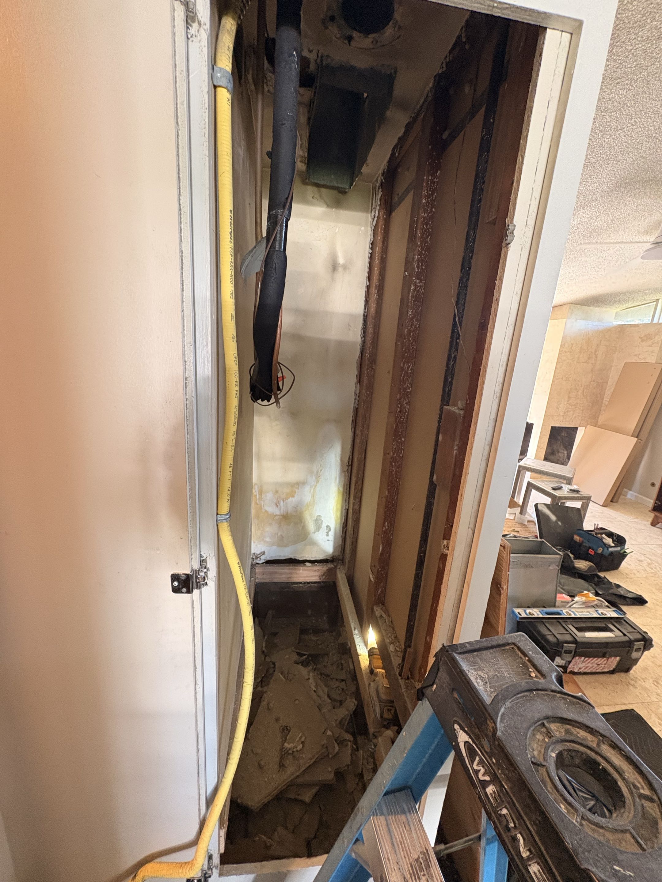 New Payne upflow split system installation. 3-Ton R454-B friendly refrigerant type. 