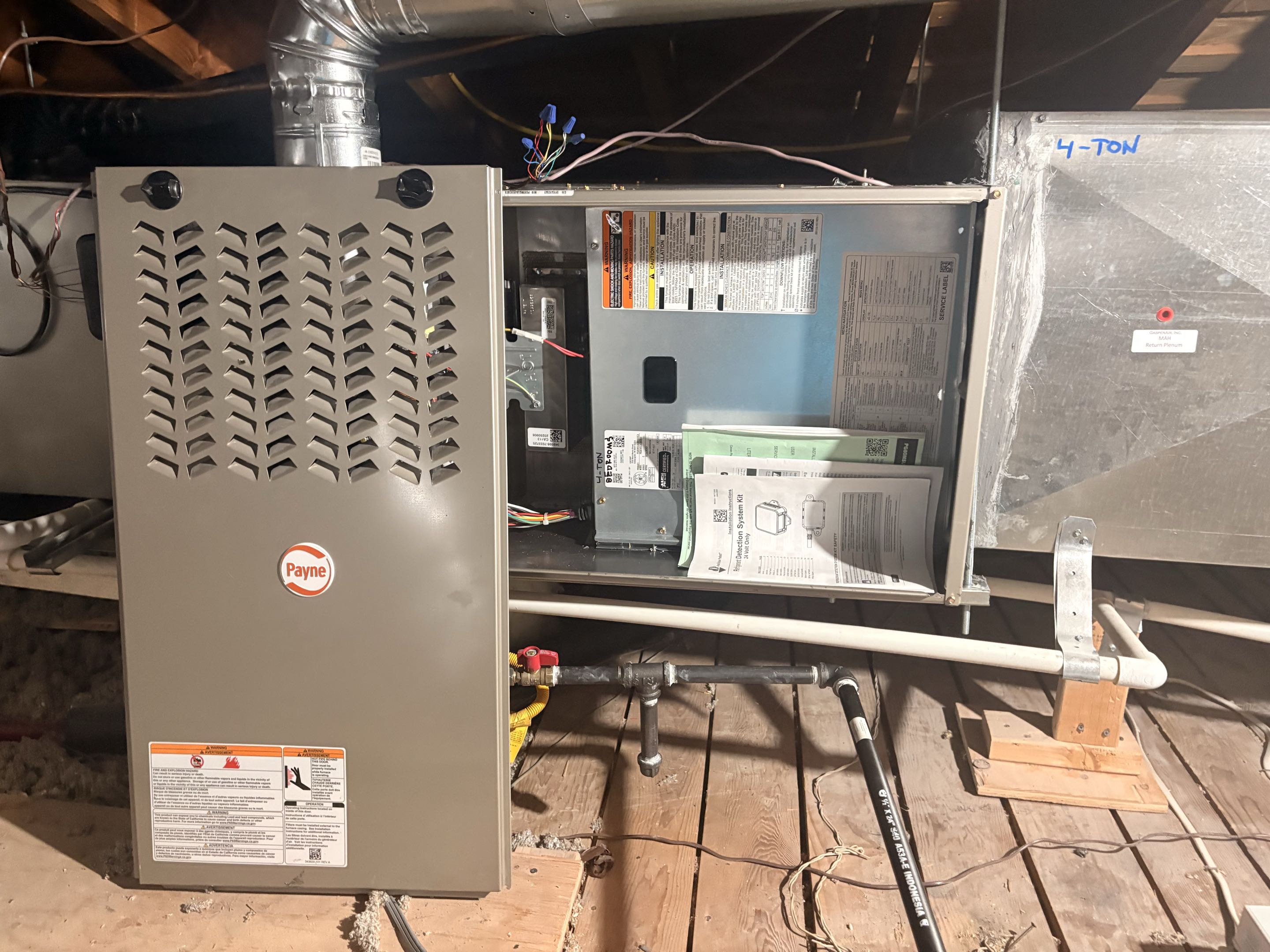 Emergency call no cool. Payne system. Perform electrical new remodel house issue. 