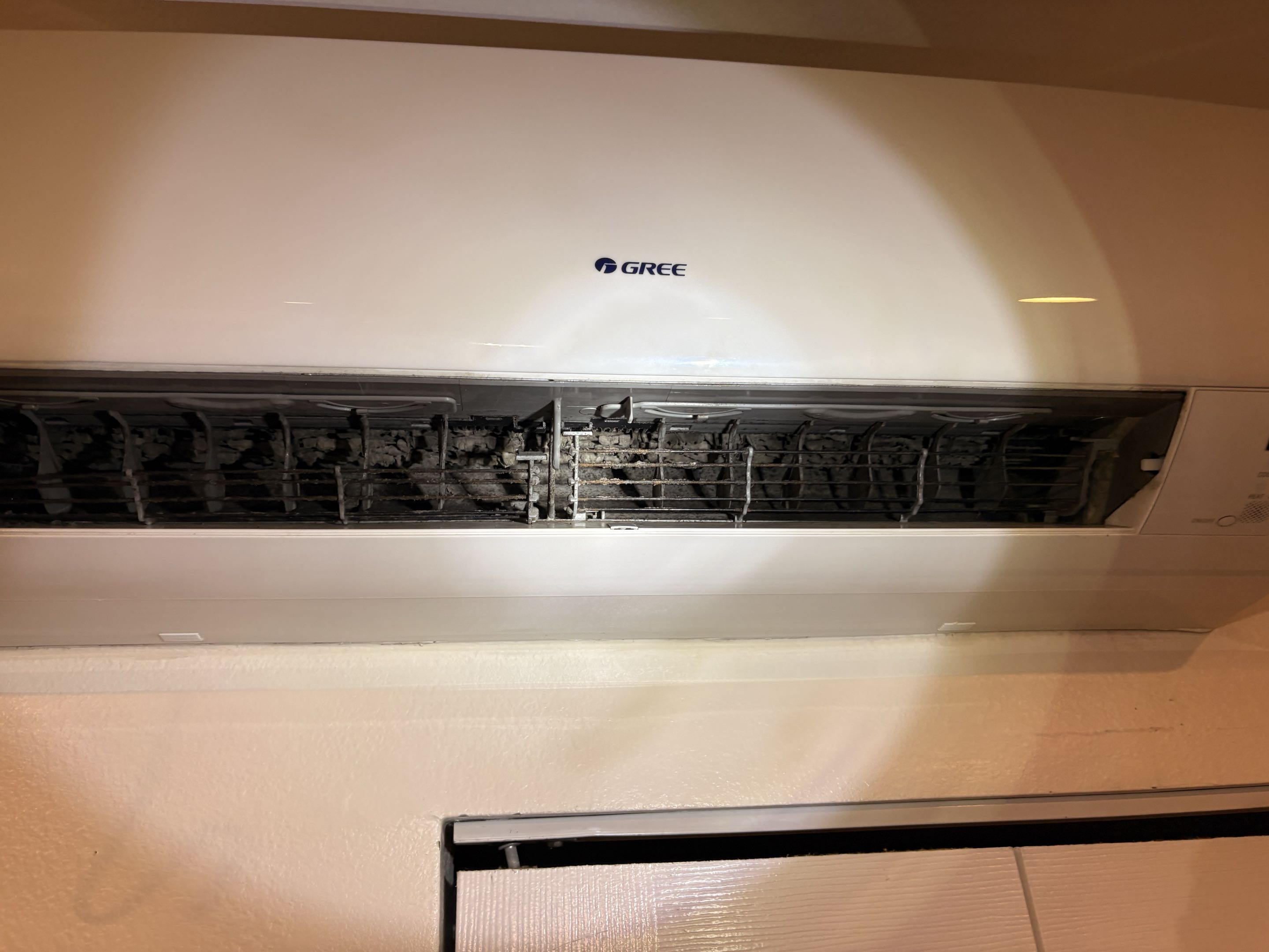 Technician service call. No cool. GREE Minisplit. Perform deep cleaning